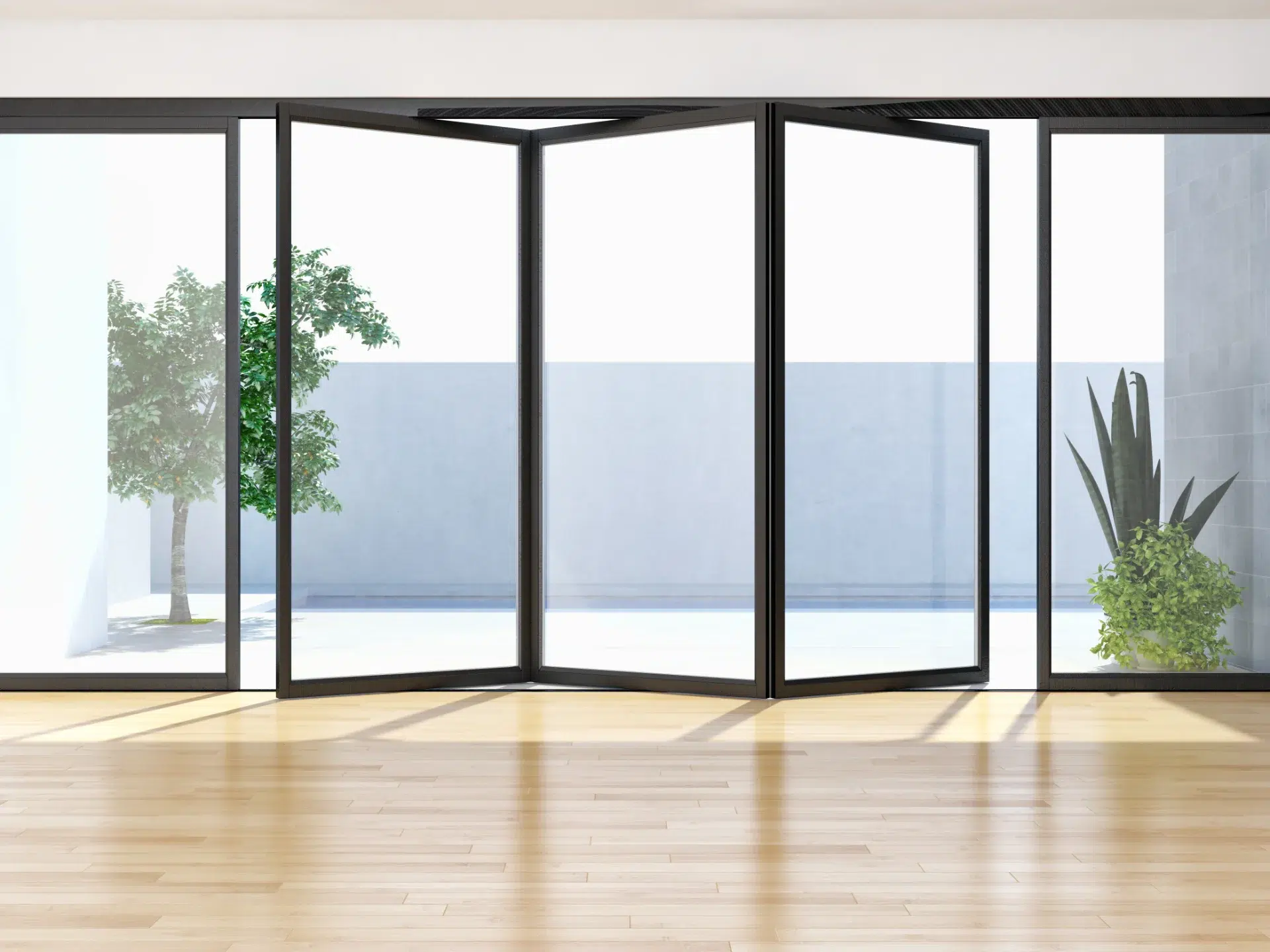 VLX 100 Bifold / Folding Door in West Covina, CA | Juniper Windows West Covina - detail 1