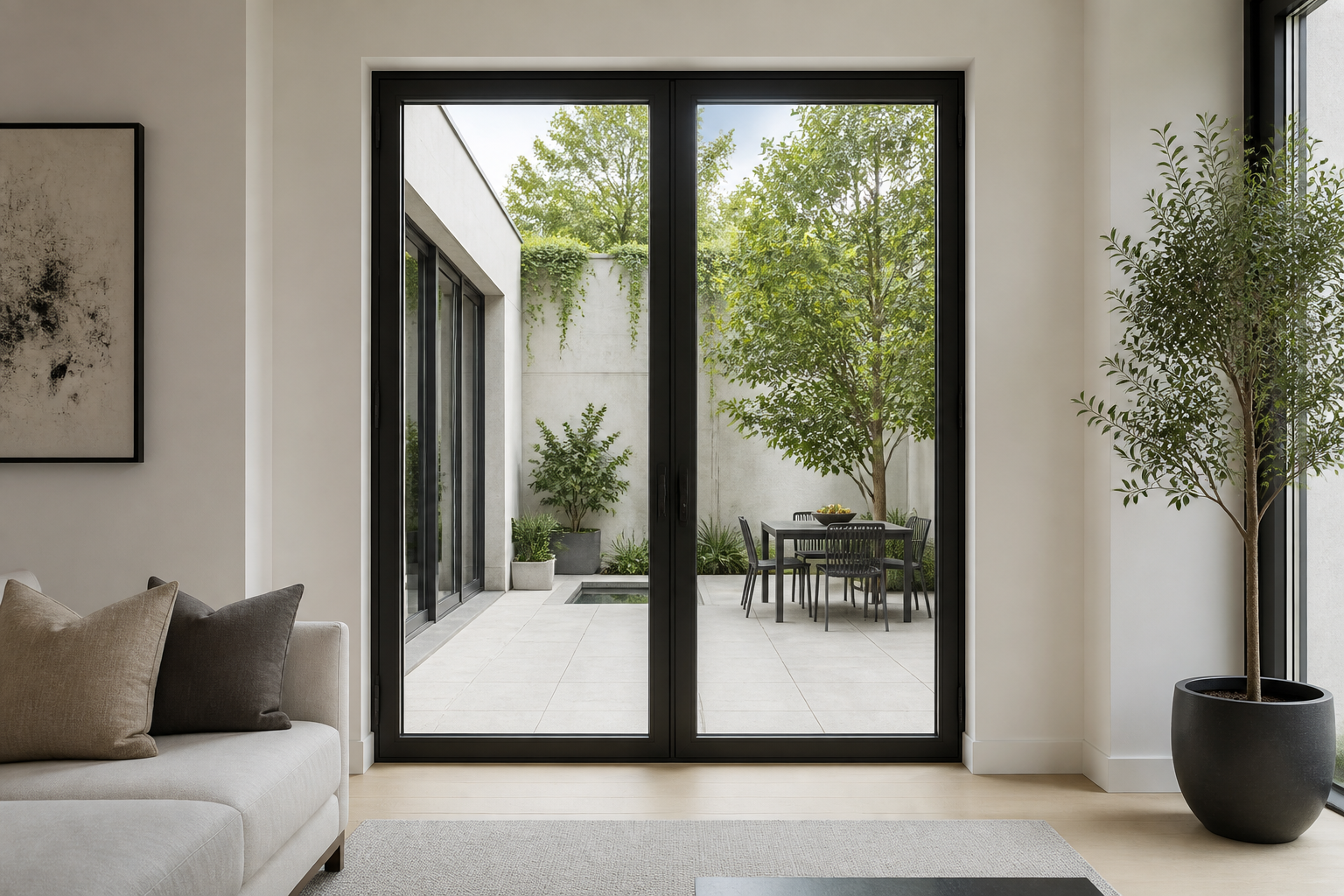 VLX 100 Double Swing / French Door in West Covina, CA | Juniper Windows West Covina - detail 6