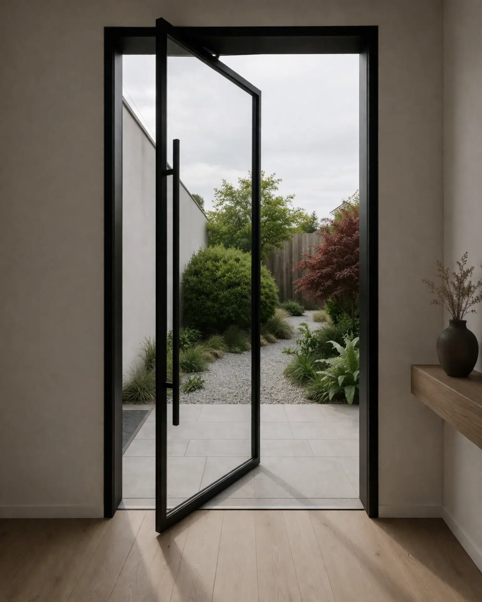 VLX 100 Pivot Door in West Covina, CA | Juniper Windows West Covina - detail 1