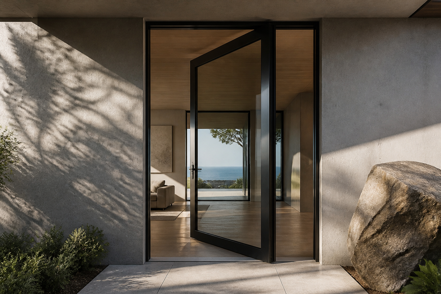 VLX 100 Pivot Door in West Covina, CA | Juniper Windows West Covina - detail 2